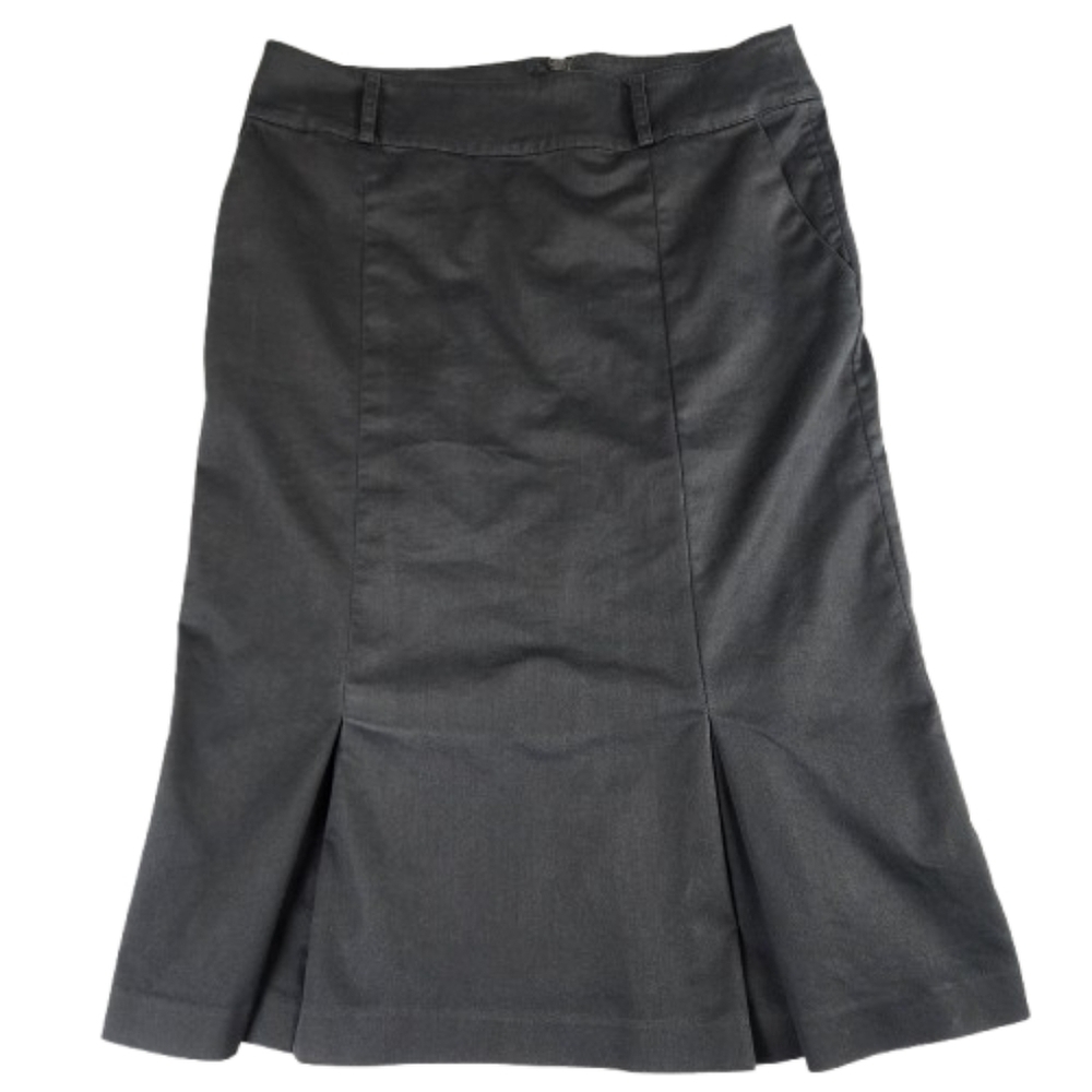 H&M Black Trumpet A line Style Skirt Womens Size 8 Retro Vibes